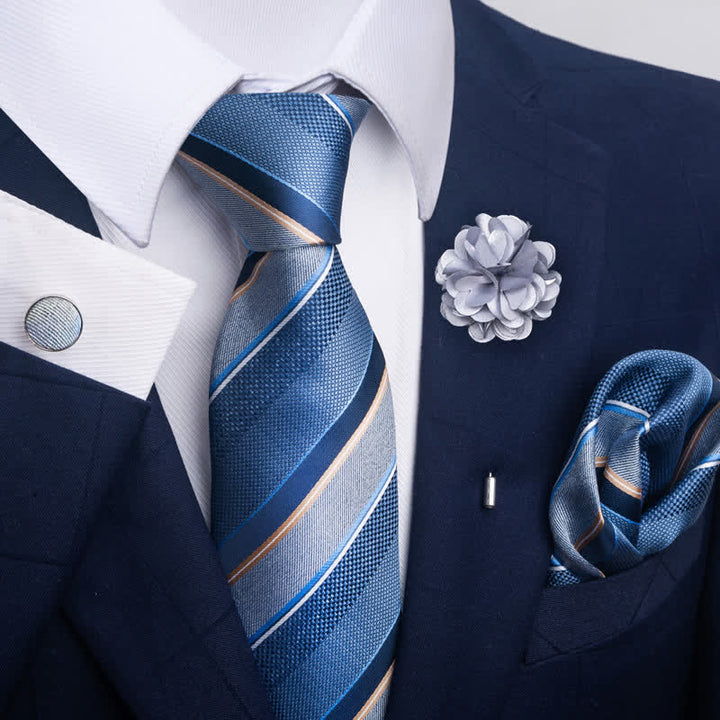 Set di 4 fazzoletti da taschino formali classici da uomo