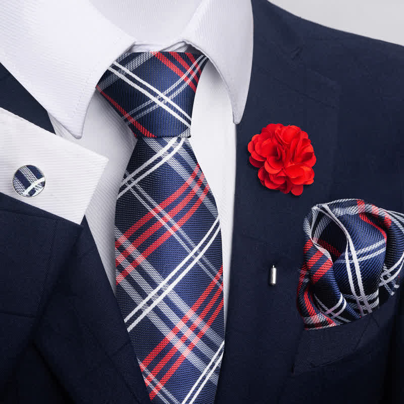 Set di 4 fazzoletti da taschino formali classici da uomo