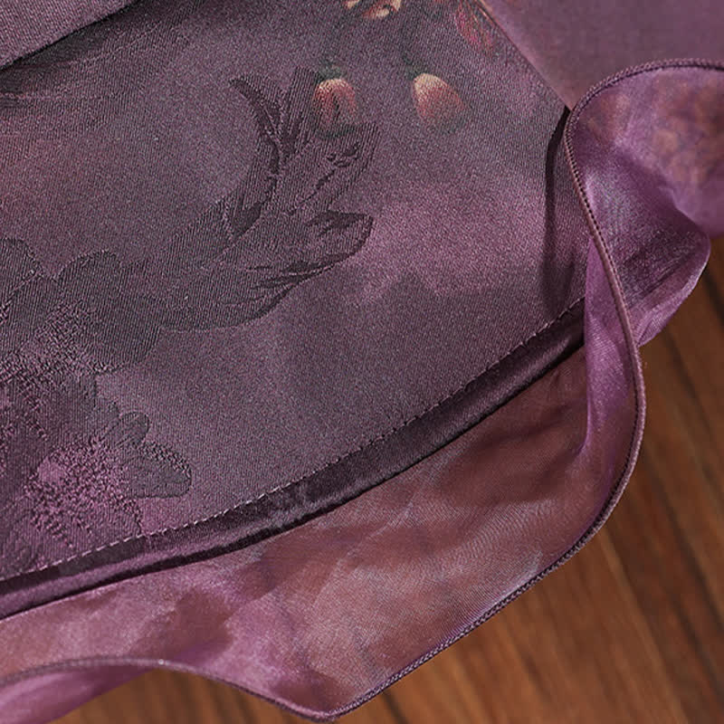 Cappello da sole da donna con bordo in pizzo e decorazioni floreali in vera seta
