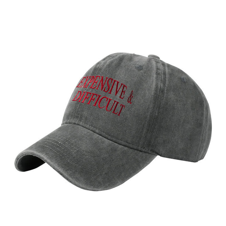 Cappellino da baseball regolabile ricamato costoso e difficile