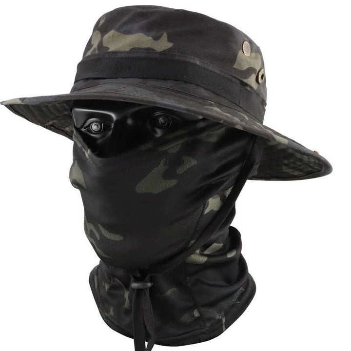 Cappello da pescatore tattico mimetico da uomo, 2 pezzi