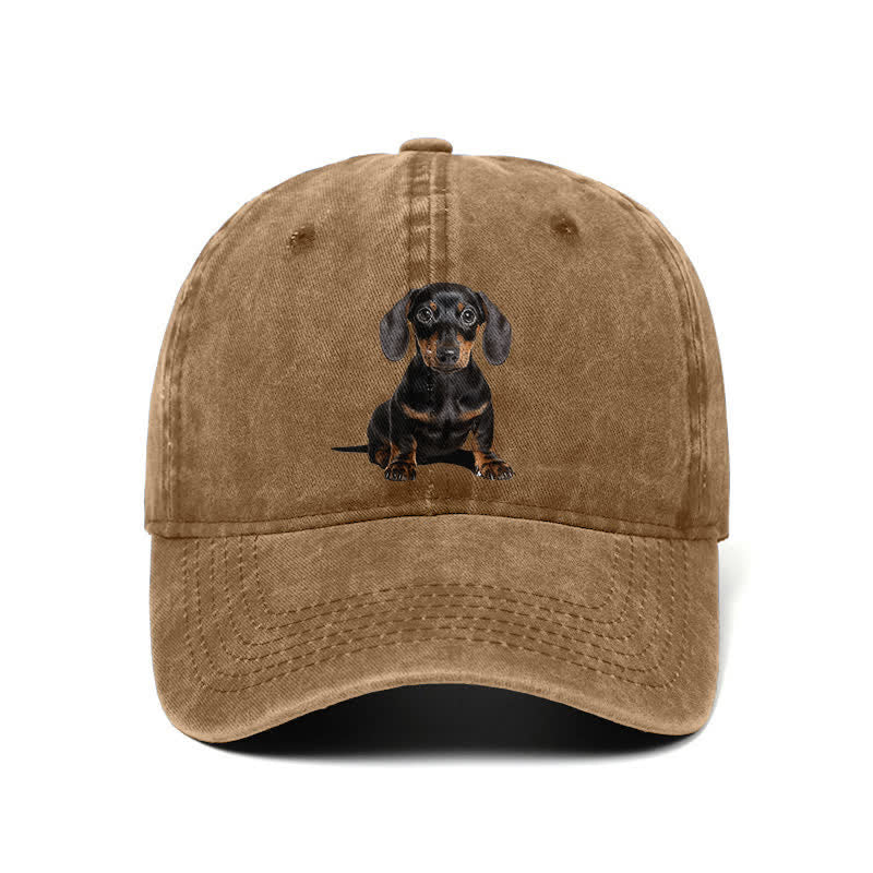 Cappellino da baseball regolabile per gli amanti dei cani bassotti