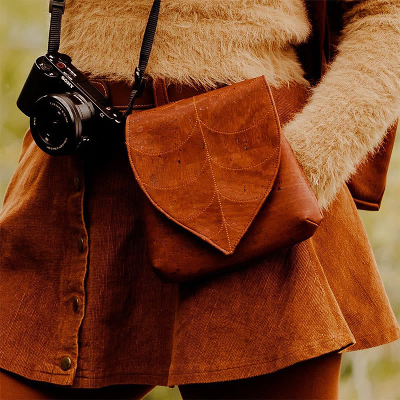 Borsa da cintura vichinga da donna a forma di foglia retrò di Halloween - Marrone - image 5