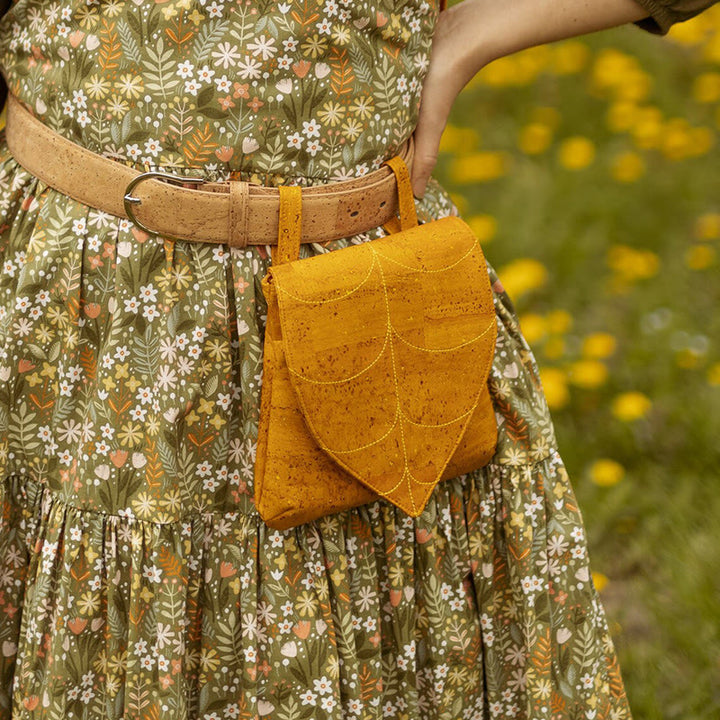 Borsa da cintura vichinga da donna a forma di foglia retrò di Halloween - Giallo - image 6