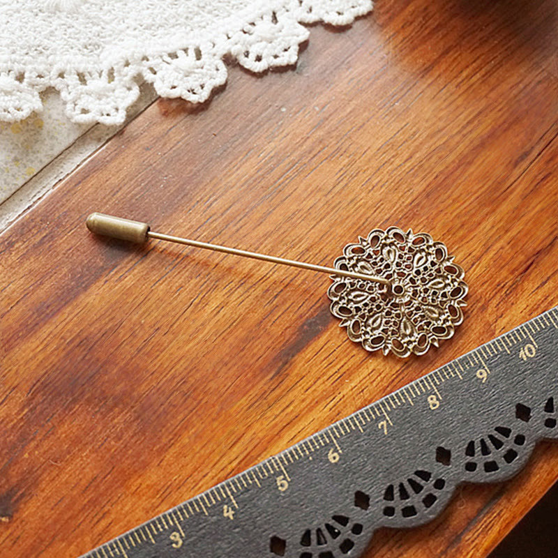 Spilla a forma di pigna con simulazione di foresta creativa fatta a mano - image 3