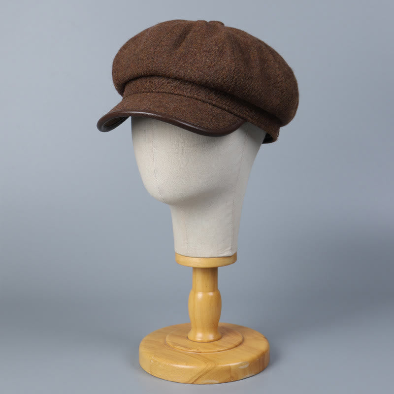 Cappello invernale da donna alla moda e semplice con bordo coprente - image 1