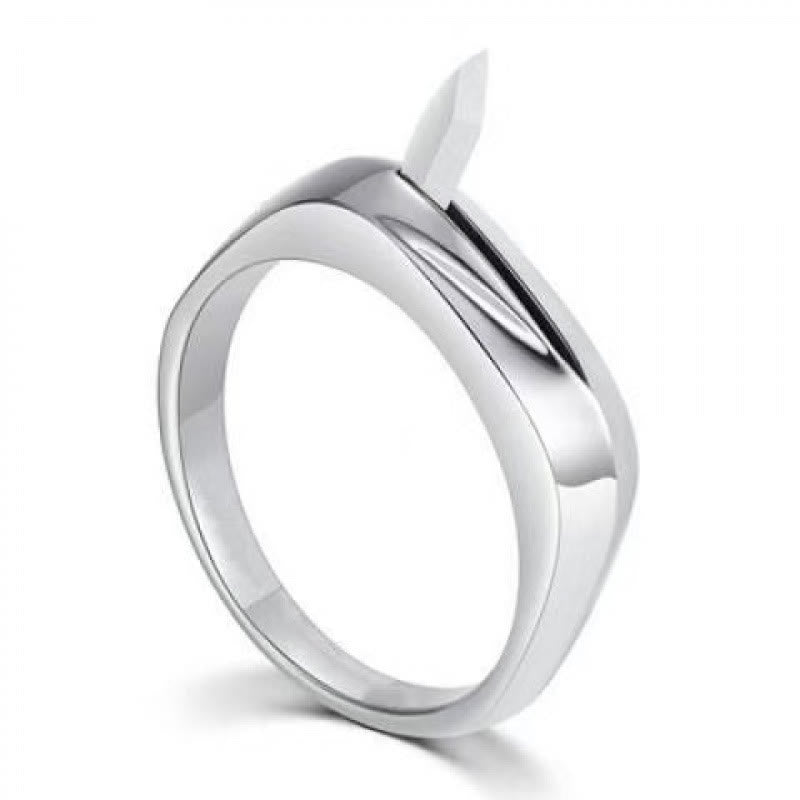 Strumento di autodifesa da viaggio all'aperto con anello per coltello nascosto - Argento - image 0