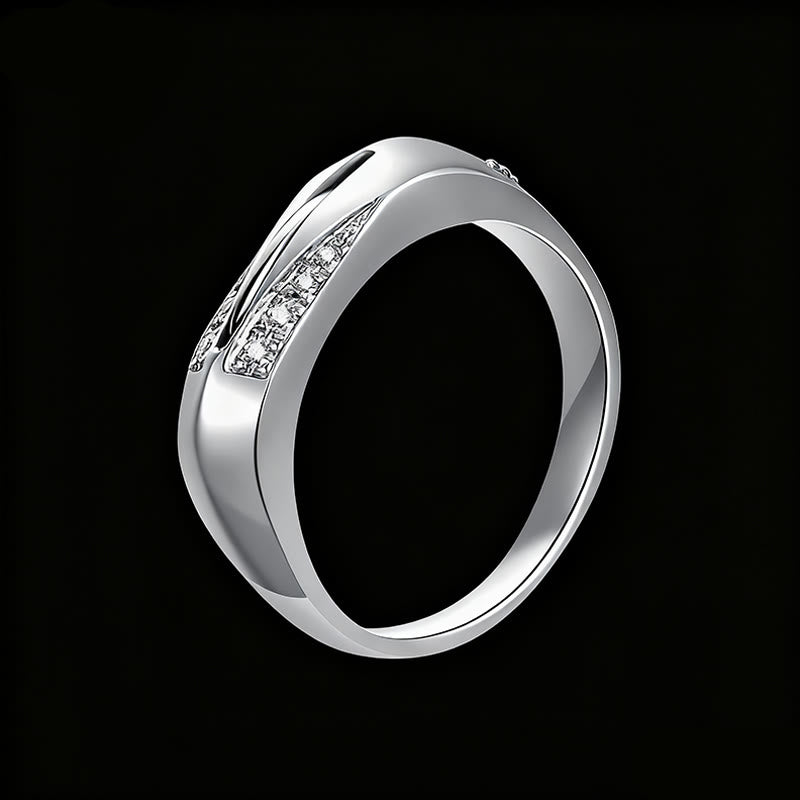 Coltello nascosto per autodifesa alla moda con anello tempestato di diamanti - Argento - #8 - image 2