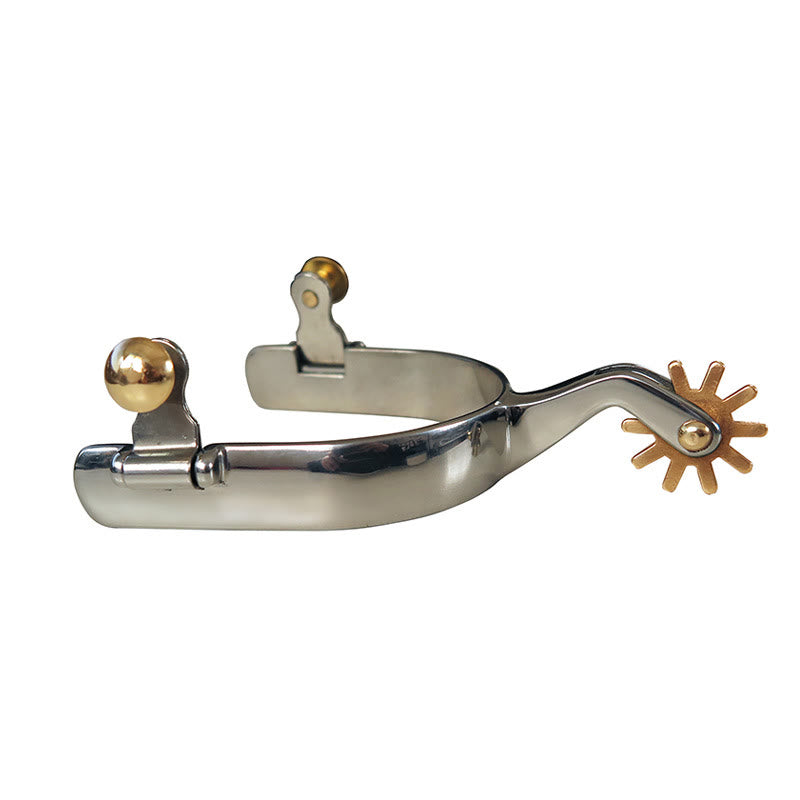 Speroni da cowboy in acciaio inossidabile con ingranaggi in rame e fibbie in ottone - image 0