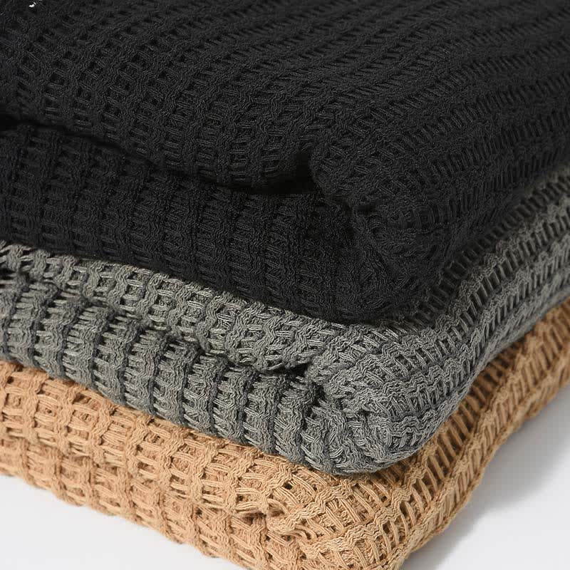 Elegante sciarpa lavorata a maglia con motivo traforato - image 4