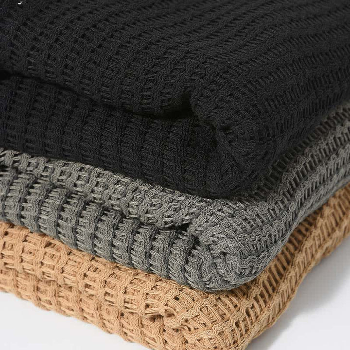 Elegante sciarpa lavorata a maglia con motivo traforato - image 4