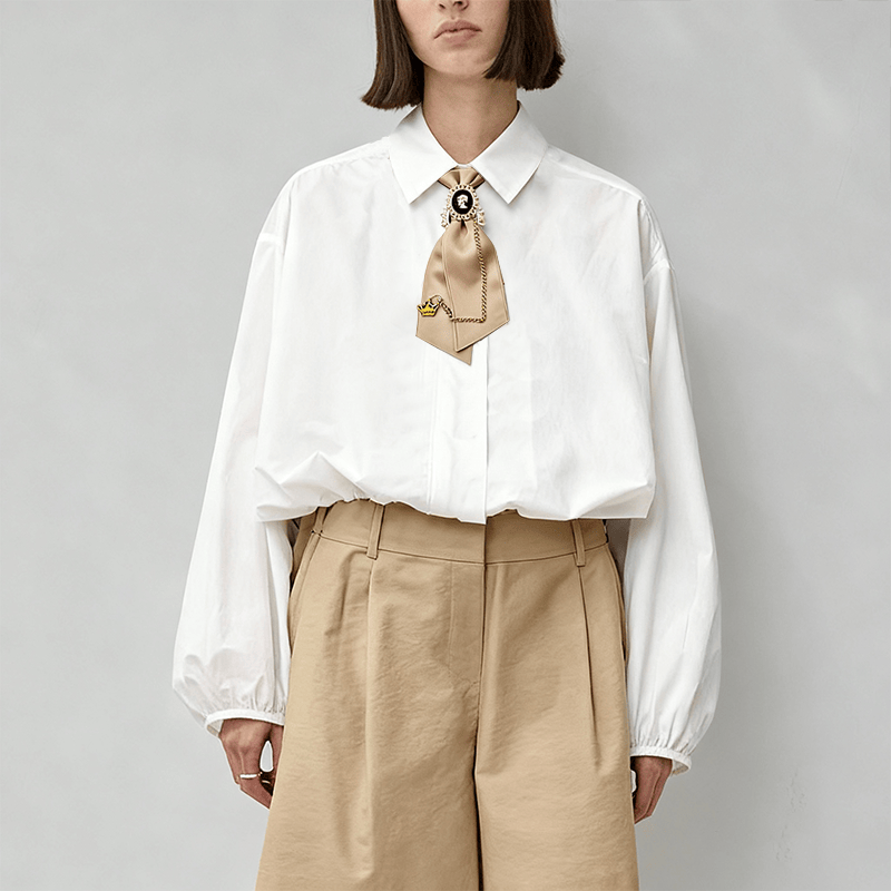 Cravatta da donna Pure Khaki Queen pre-annodata - image 1