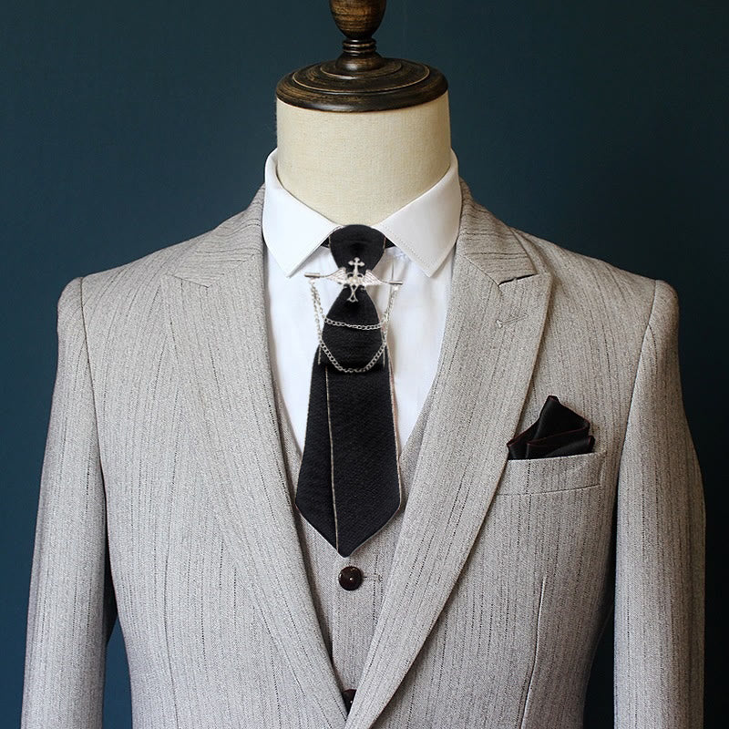 Cravatta unisex pre-annodata Angel con fascia regolabile - image 1