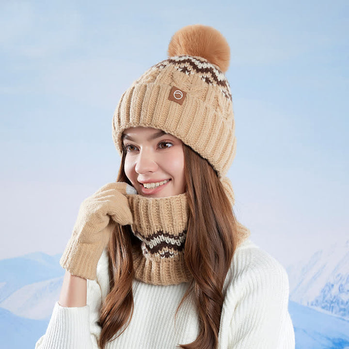 Set di 3 guanti scaldacollo in stile minimalista - image 1