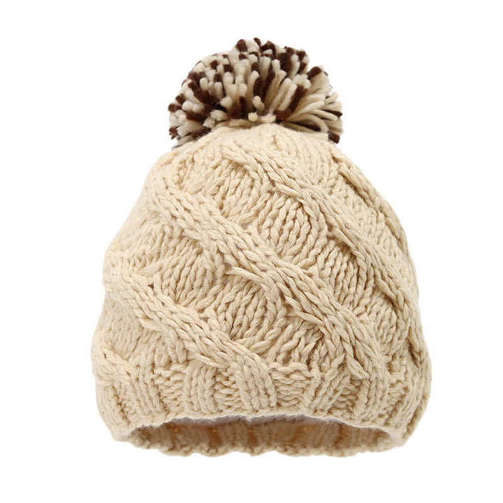 Set di 3 cappelli, sciarpe, guanti e pompon con design a torsione - image 8