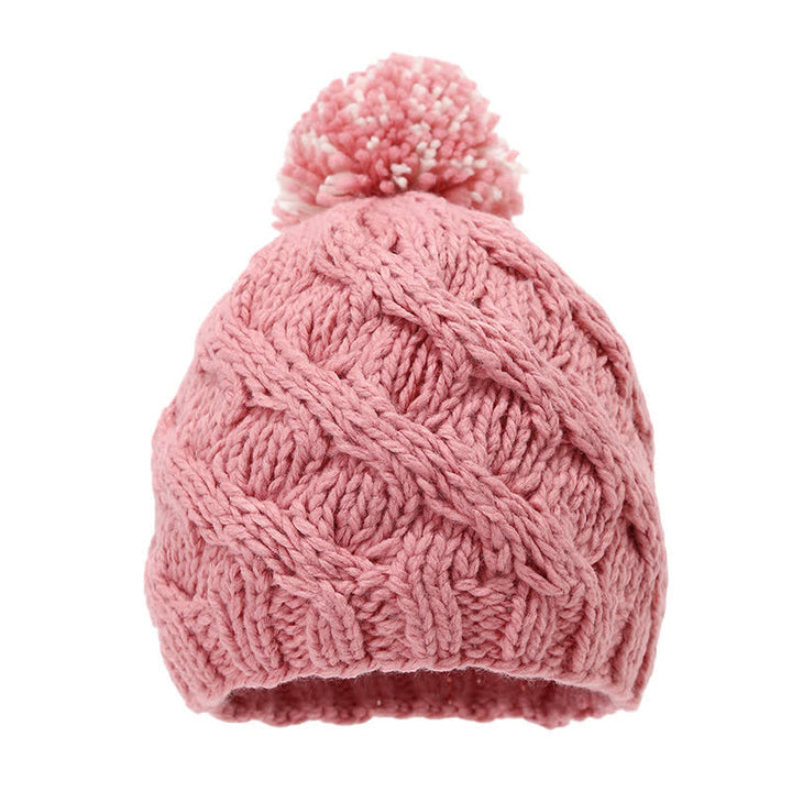 Set di 3 cappelli, sciarpe, guanti e pompon con design a torsione - image 15