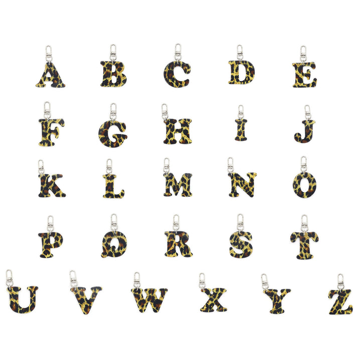 Portachiavi con ciondolo a forma di lettera con stampa leopardata e cappello da cowboy - image 8