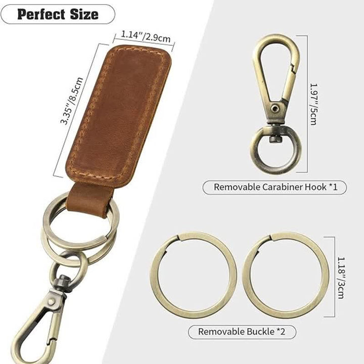 Portachiavi in pelle regalo personalizzato inciso Cutsom - image 5