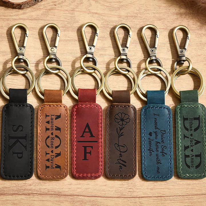 Portachiavi in pelle regalo personalizzato inciso Cutsom - image 10