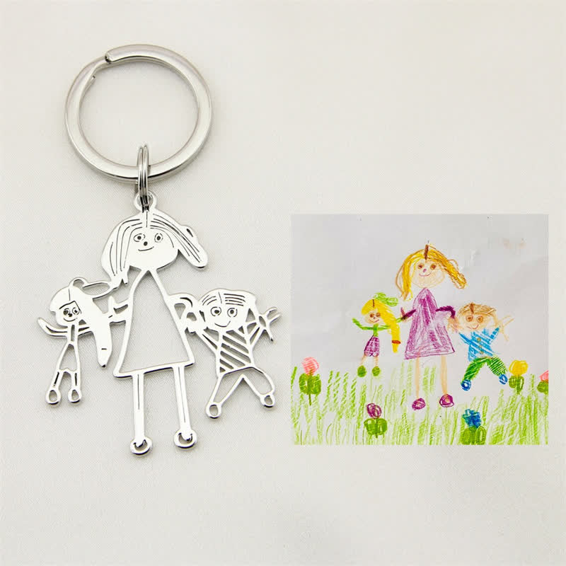 Portachiavi creativo con disegno originale per bambini - image 5