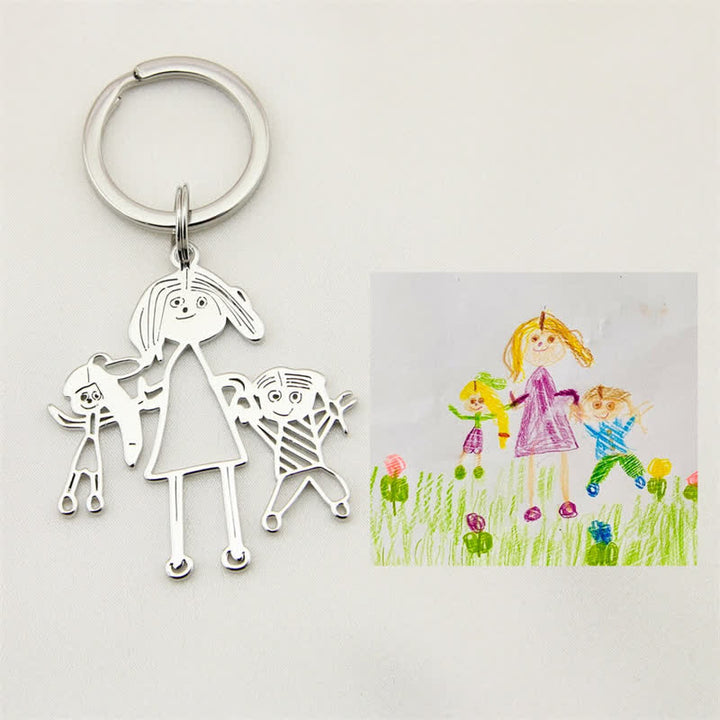 Portachiavi creativo con disegno originale per bambini - image 5