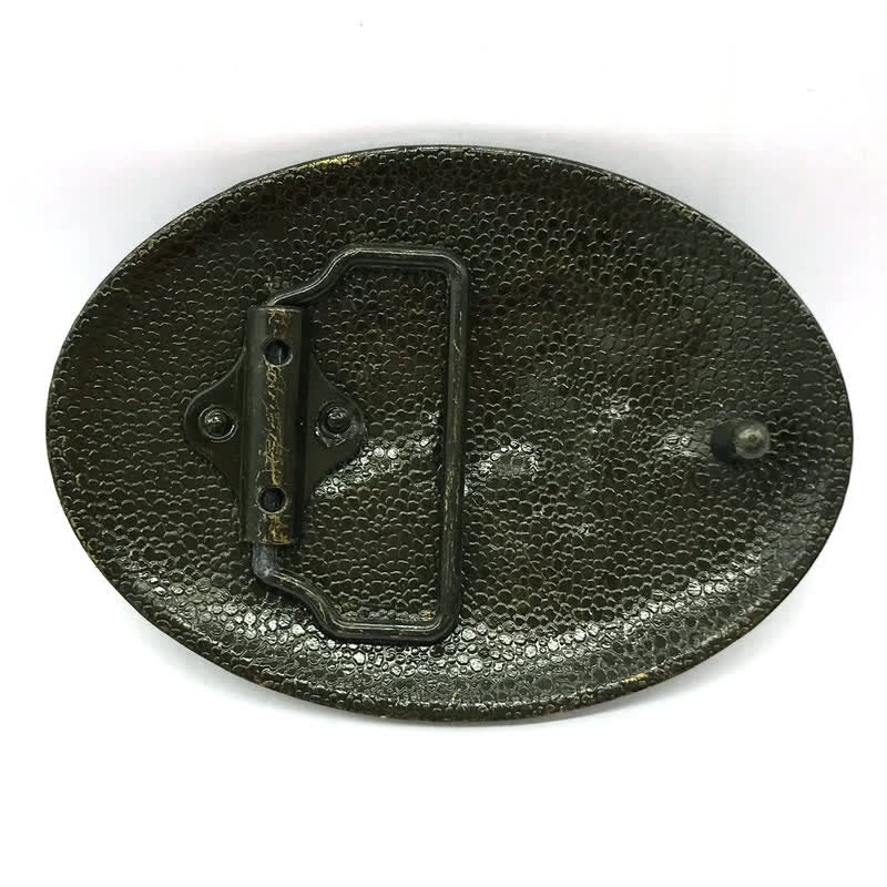 Cintura in pelle con fibbia a forma di cavallo da cavaliere da cowboy fai da te da uomo