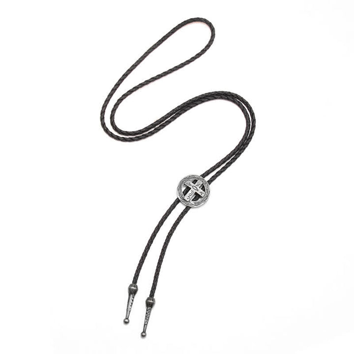 Accessori per magliette retrò Cerchio Croce Bolo Tie