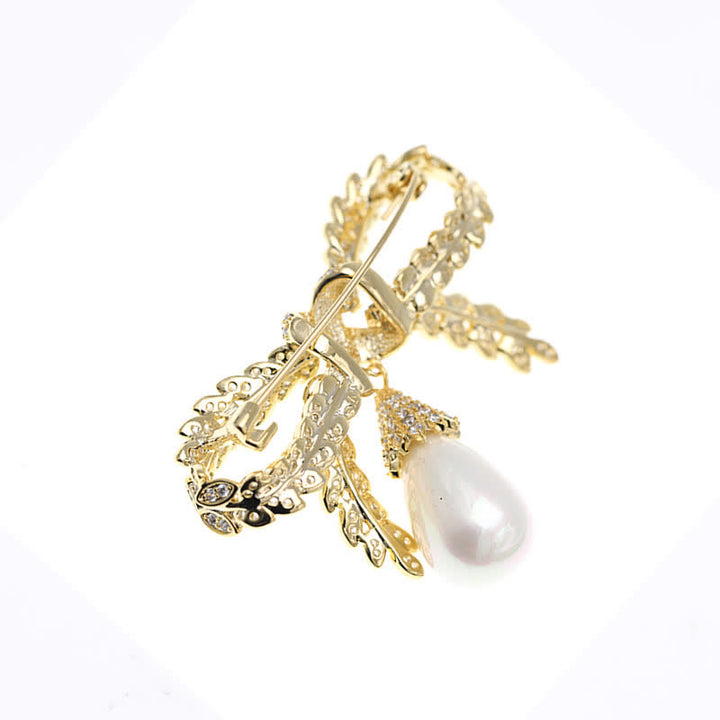 Spilla da donna con fiocco di grano barocco