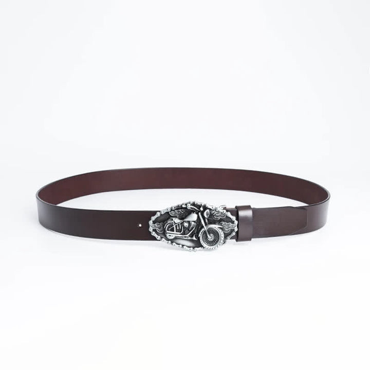 Cintura in pelle da motociclista punk da uomo