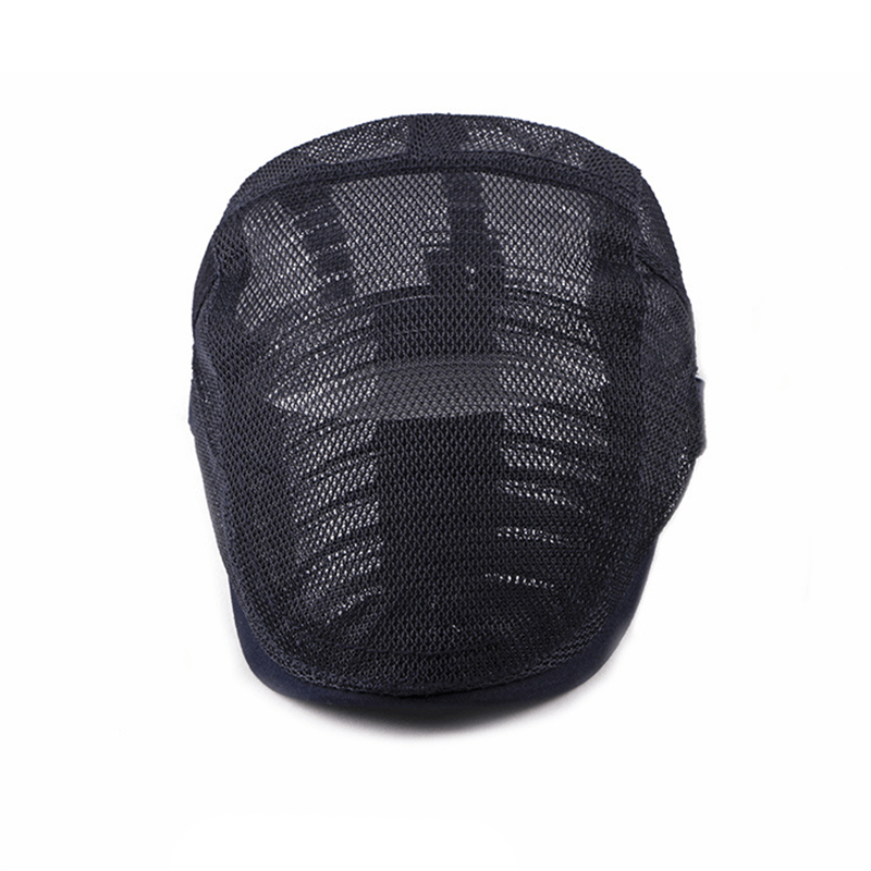 Cappello da sole traspirante con maglia cava, berretto piatto