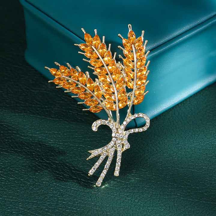 Spilla a fiocco di grano lucido da donna