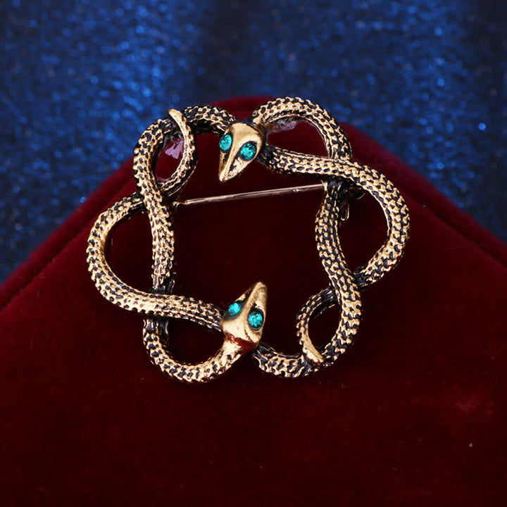 Spilla da uomo a forma di serpente Cobra Creep Bending