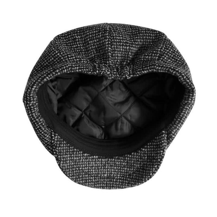 Berretto ottagonale Gatsby a quadri piccoli