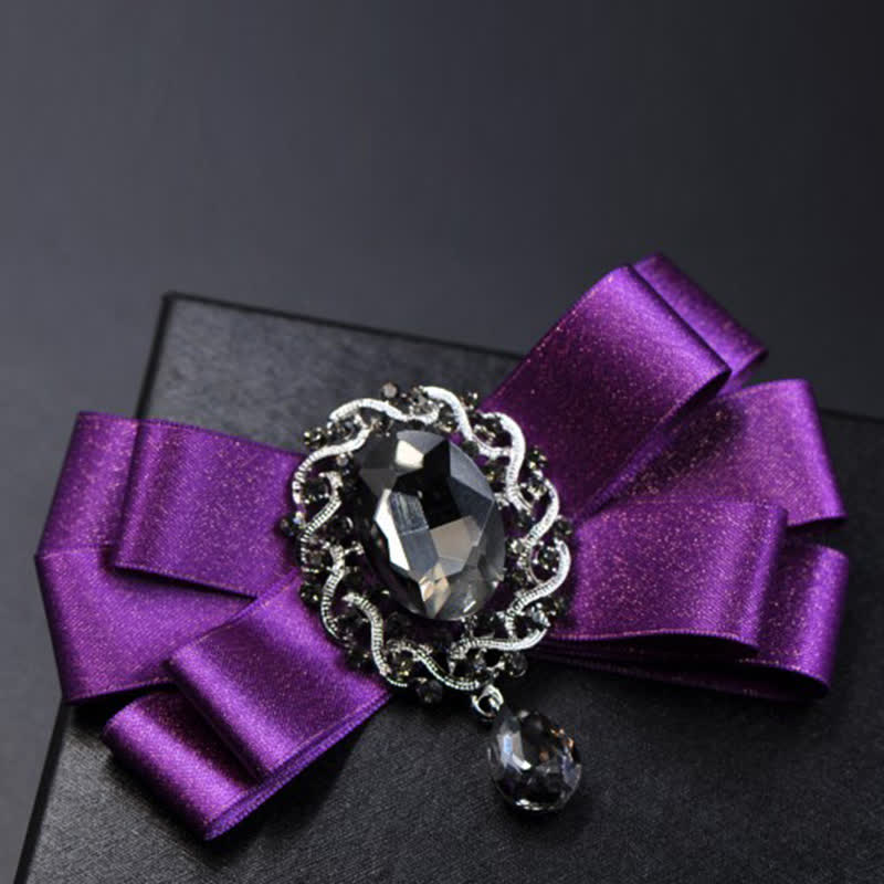 Set di 3 papillon colorati con strass neri