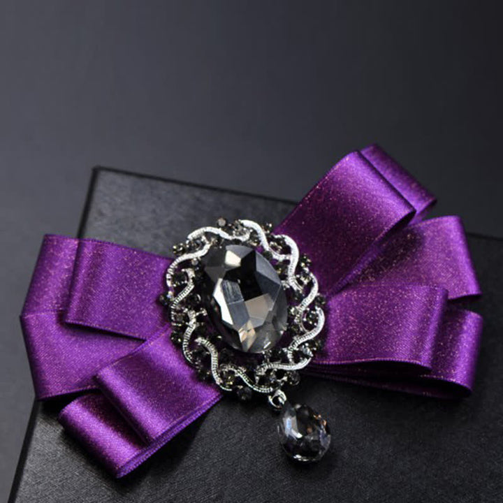 Set di 3 papillon colorati con strass neri