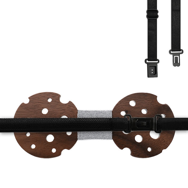 Set di 3 papillon in legno a cerchio cavo da uomo