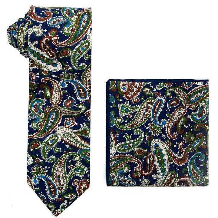 Set di 2 cravatte esotiche Paisley da uomo