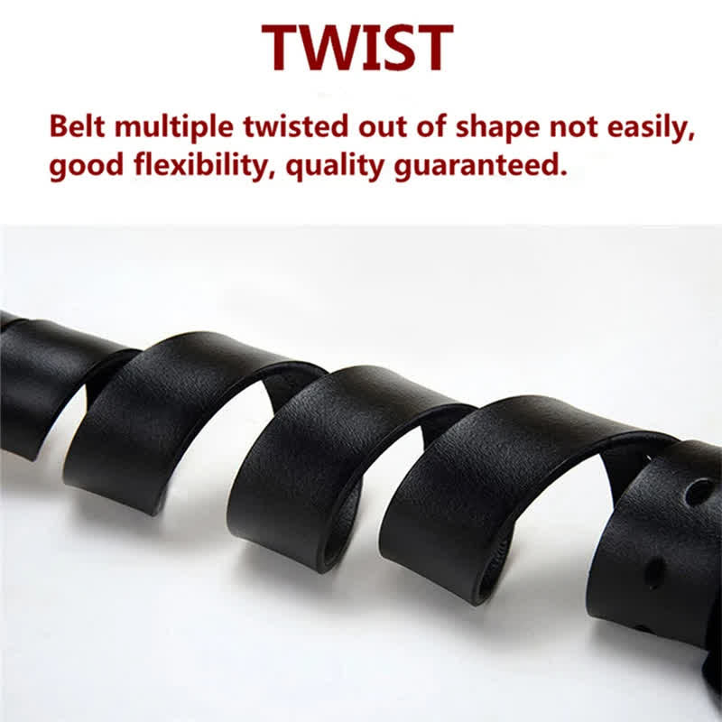 Cintura in pelle da motociclista punk da uomo