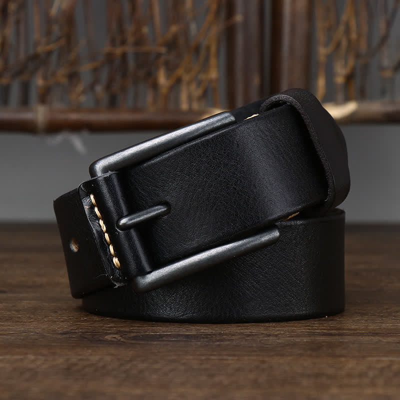 Cintura da cowboy in pelle lucida retrò da uomo alla moda