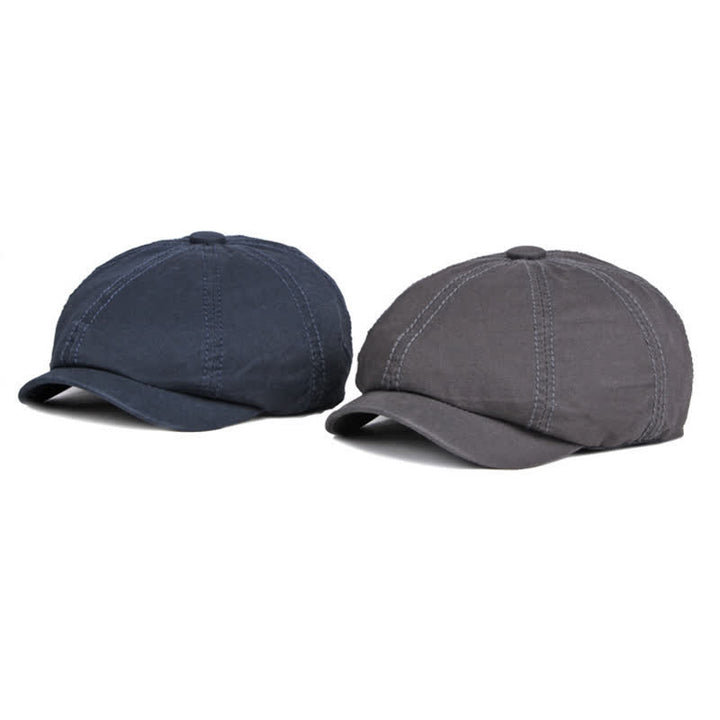Berretto casual in cotone tinta unita da giorno