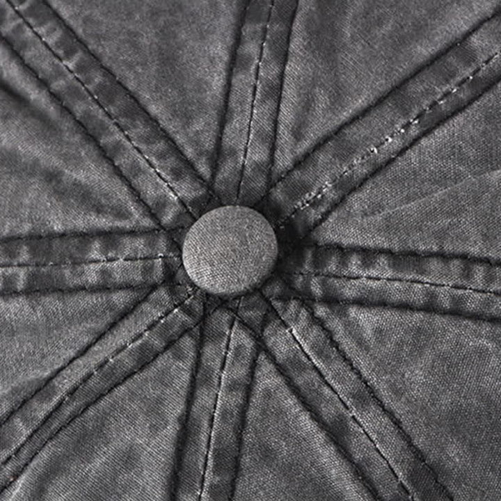 Berretto casual in cotone invecchiato lavato