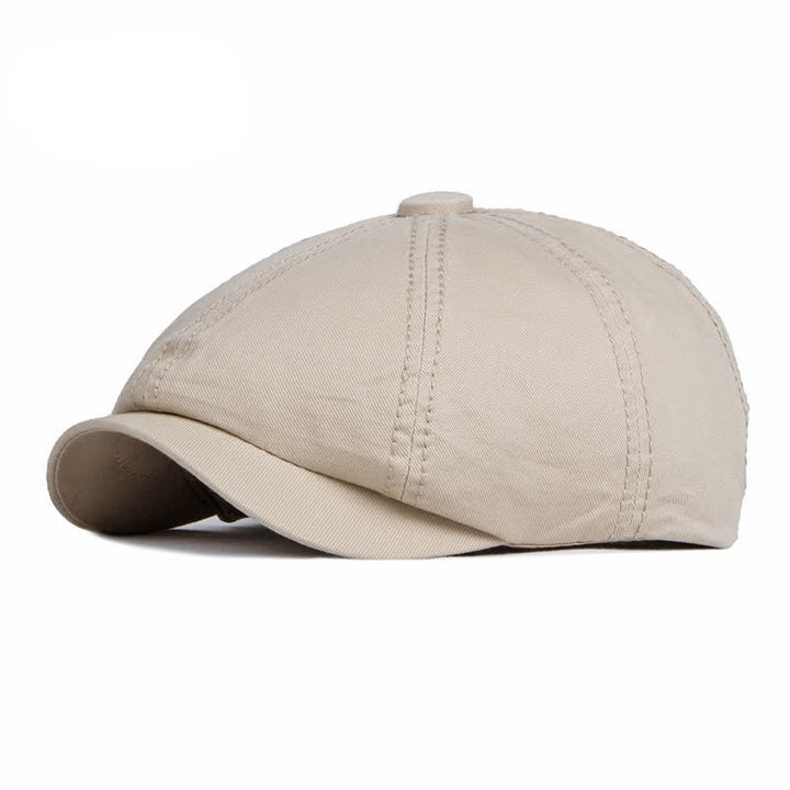 Berretto casual in cotone tinta unita da giorno