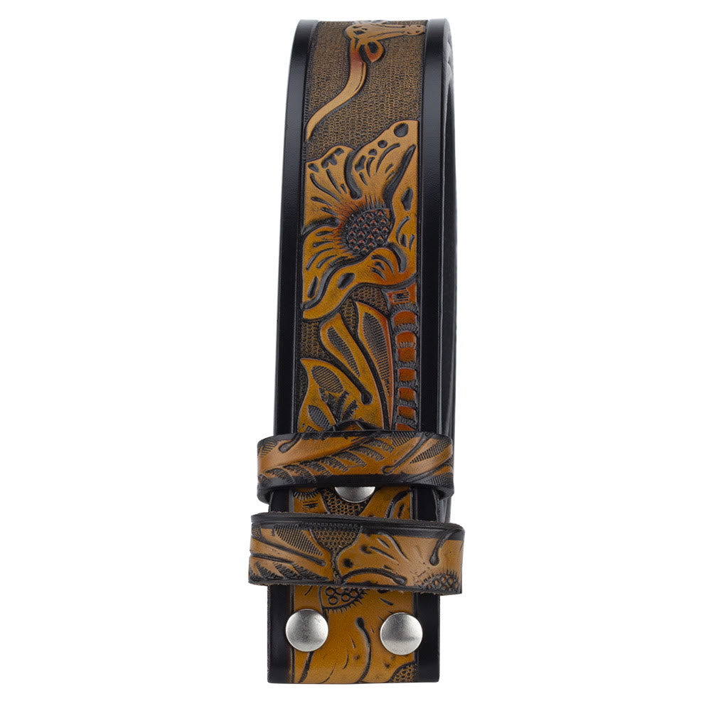 Cintura in pelle con fibbia a forma di toro con perline di legno turchese fai da te da uomo