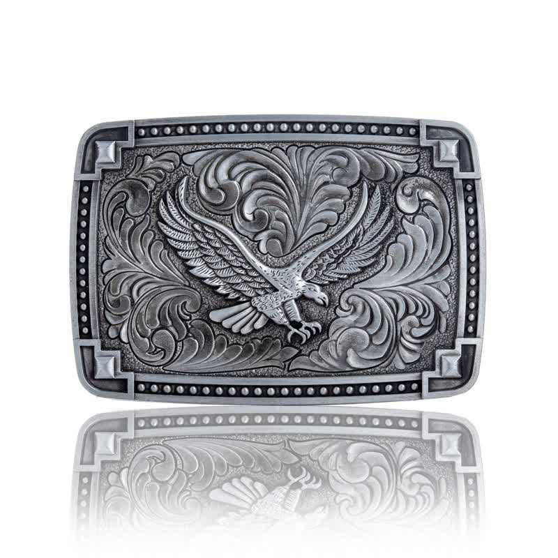 Cintura in pelle con fibbia "Soaring Eagle In Dreamy Sky" fai da te da uomo