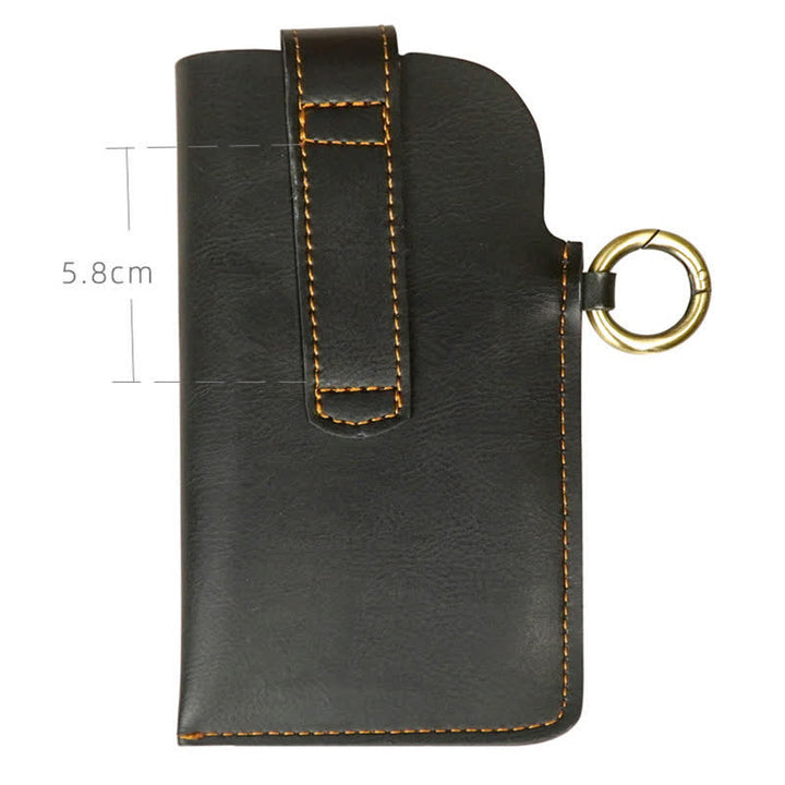 Borsa a tracolla per cellulare con bottone magnetico in ottone retrò