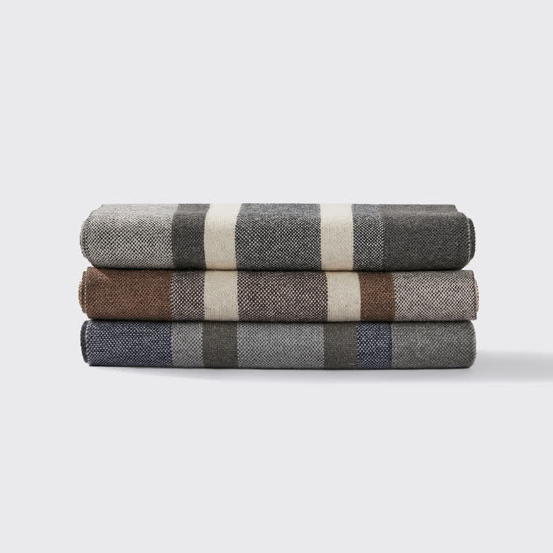 Sciarpa a righe scozzesi calda classica invernale da uomo