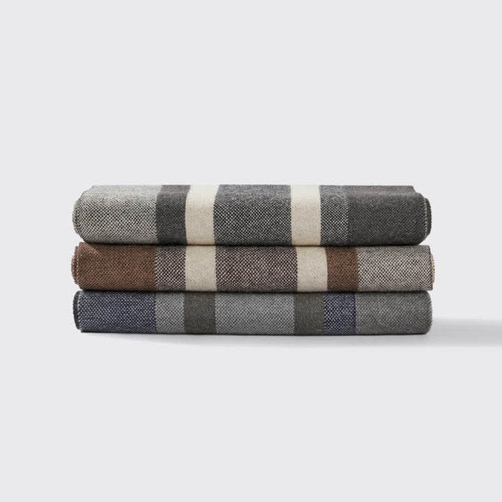 Sciarpa a righe scozzesi calda classica invernale da uomo