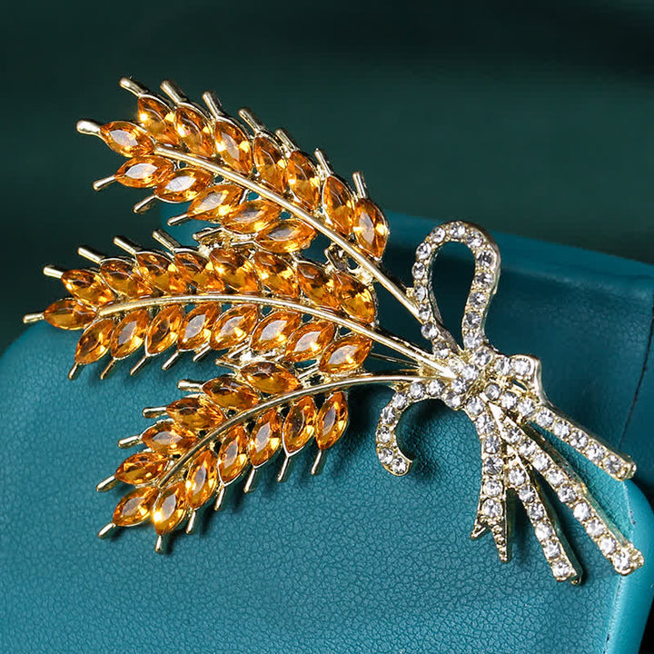 Spilla a fiocco di grano lucido da donna