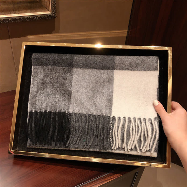 Sciarpa scozzese calda e grande in cashmere unisex di Edimburgo