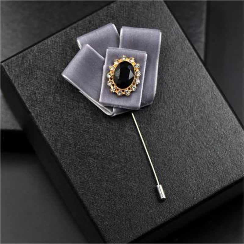 Set 2 pezzi Royal Strass Spilla Velluto Papillon